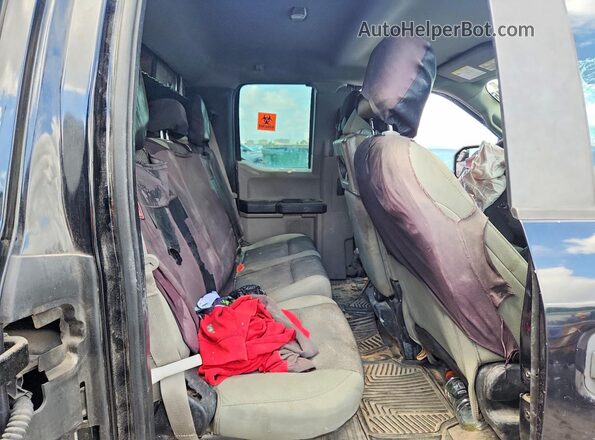 1FTEX1CP9JKF68057 2018 FORD F150 Black Vista de los asientos traseros