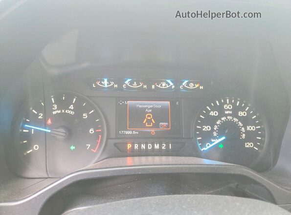 1FTEX1CPXGFB12697 2016 FORD F150 Синий Вид щитка приборов