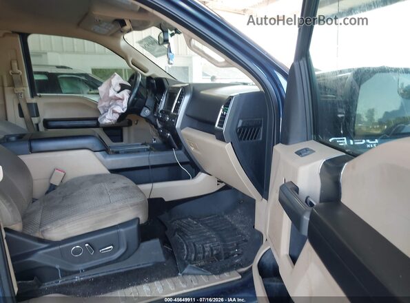 1FTEX1CPXGKF41605 2016 FORD F150 Blue Widok wnętrza z przodu