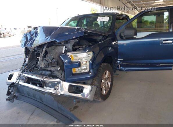 1FTEX1CPXGKF41605 2016 FORD F150 Blue Widok z przodu