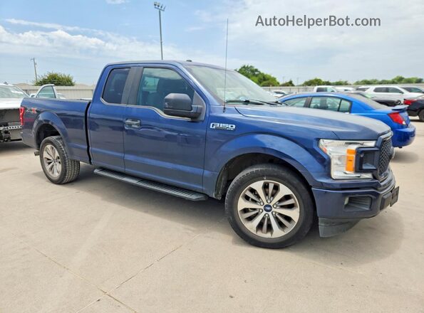 1FTEX1CPXJKC69757 2018 FORD F150 Blue Przód prawy