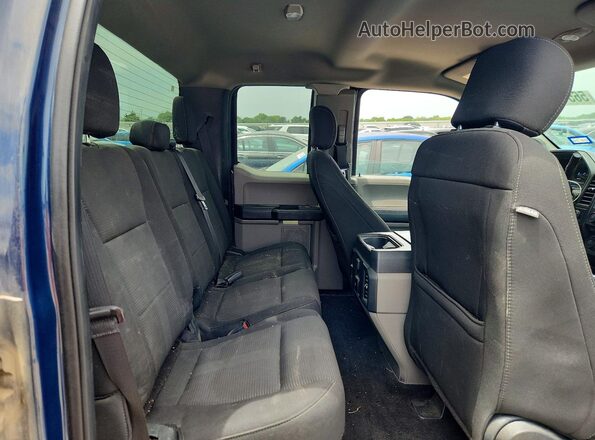 1FTEX1CPXJKC69757 2018 FORD F150 Blue Widok tylnych siedzeń