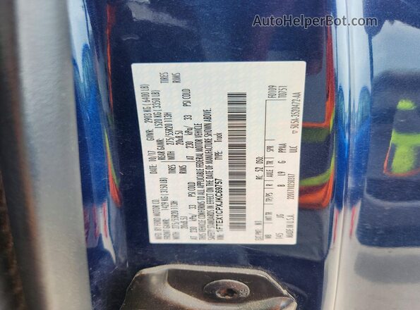 1FTEX1CPXJKC69757 2018 FORD F150 Blue Widok komory silnika
