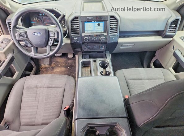 1FTEX1CPXJKC69757 2018 FORD F150 Blue Widok deski rozdzielczej