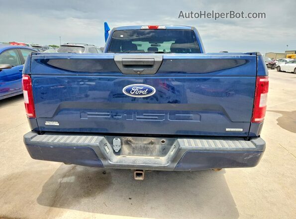 1FTEX1CPXJKC69757 2018 FORD F150 Blue Widok z tyłu