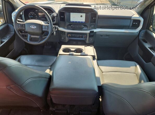 1FTEX1CPXMKE12257 2021 FORD F150 White Widok deski rozdzielczej