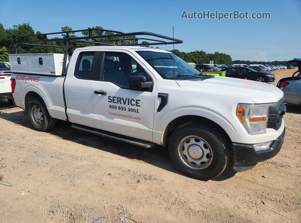 1FTEX1CPXMKE12257 2021 FORD F150 White 