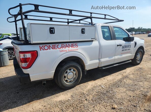 1FTEX1CPXMKE12257 2021 FORD F150 White 