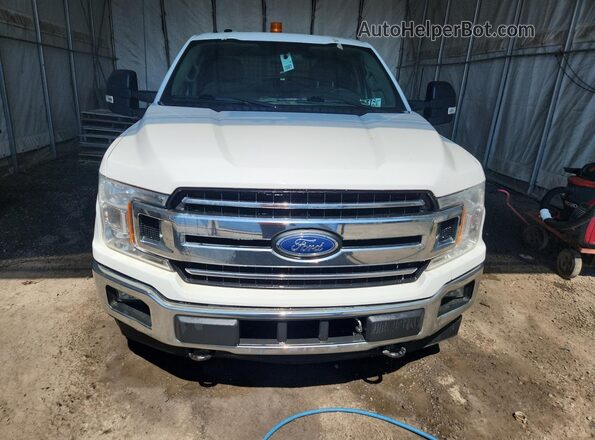 1FTEX1E50JKC59329 2018 FORD F150 White Widok naklejki z numerem VIN