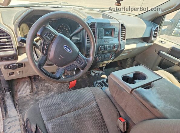 1FTEX1E50JKC59329 2018 FORD F150 White Widok deski rozdzielczej