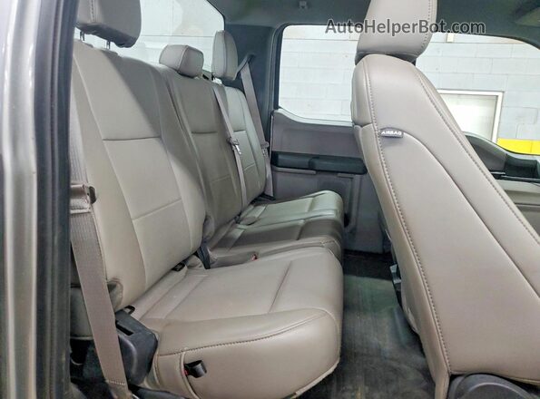 1FTEX1E54LKD00127 2020 FORD F150 Silver Rear seats view