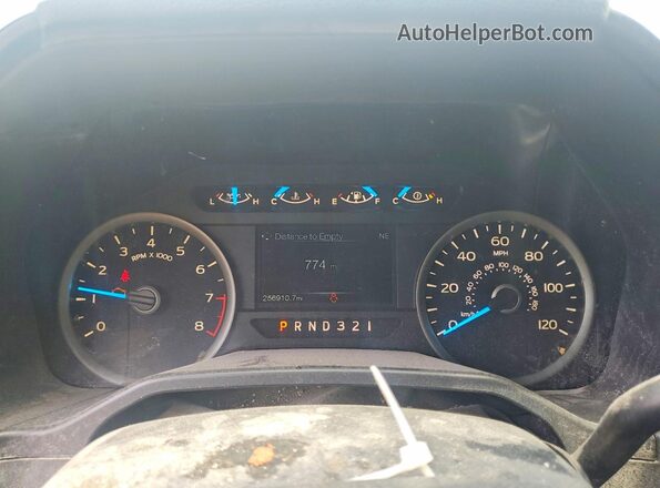 1FTEX1E84GKF13269 2016 FORD F150 White Instrument cluster view