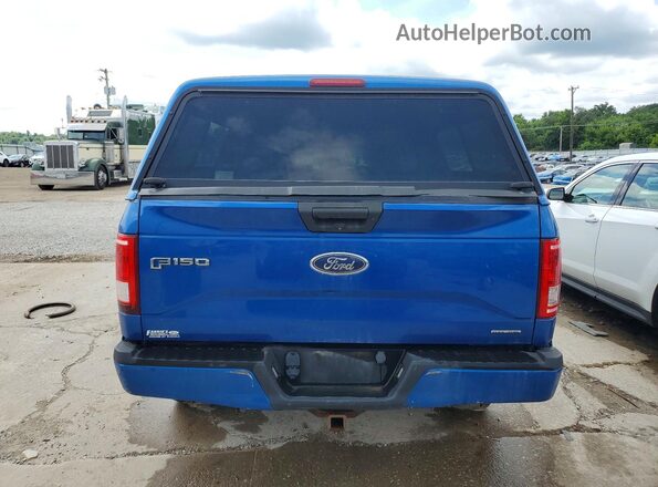1FTEX1E86GFB24335 2016 FORD F150 Синий Вид сзади