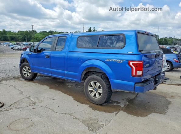 1FTEX1E86GFB24335 2016 FORD F150 Синий Задняя левая четверть