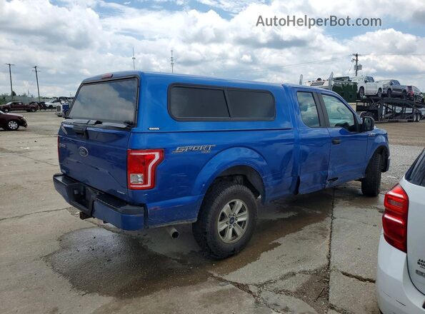 1FTEX1E86GFB24335 2016 FORD F150 Синий Задняя правая четверть
