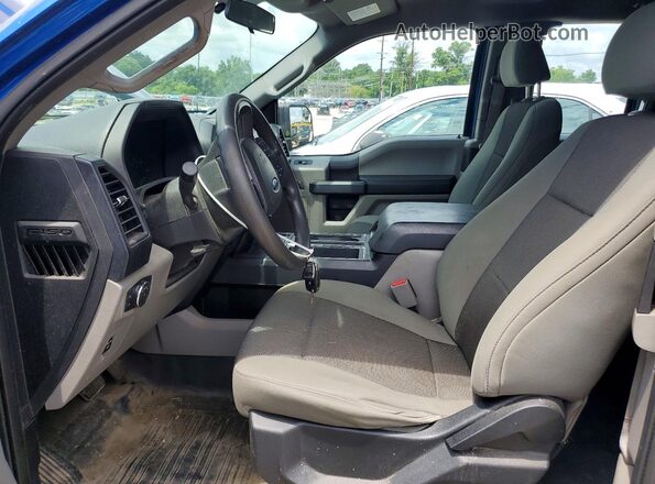 1FTEX1E86GFB24335 2016 FORD F150 Синий Вид салона спереди