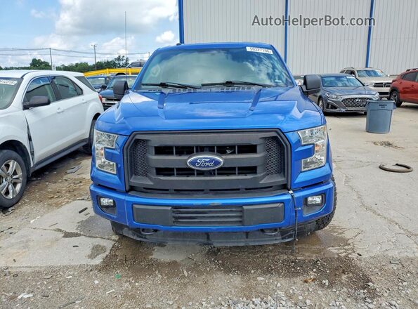 1FTEX1E86GFB24335 2016 FORD F150 Синий Вид спереди
