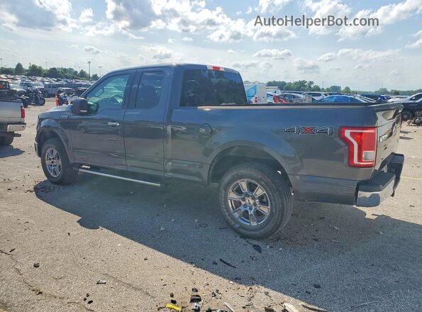 1FTEX1E86HKC28977 2017 FORD F150 Серый Задняя левая четверть