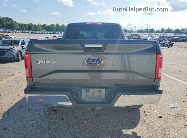 1FTEX1E86HKC28977 2017 FORD F150 Серый Вид сзади
