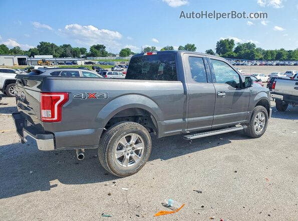 1FTEX1E86HKC28977 2017 FORD F150 Серый Задняя правая четверть