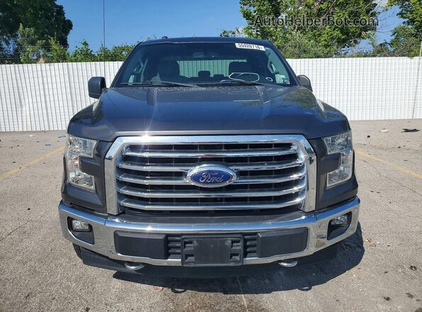 1FTEX1E86HKC28977 2017 FORD F150 Серый Вид спереди