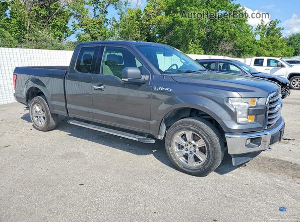 1FTEX1E86HKC28977 2017 FORD F150 Серый Передняя правая четверть