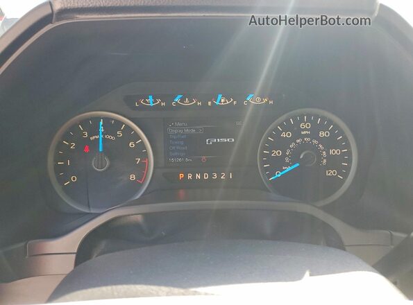 1FTEX1E86HKC28977 2017 FORD F150 Серый Вид щитка приборов