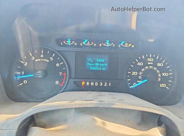 1FTEX1E86HKD76966 2017 FORD F150 Белый Вид щитка приборов
