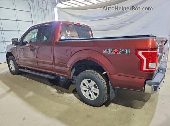 1FTEX1E8XGFD07978 2016 FORD F150 Burgundy Tył lewy