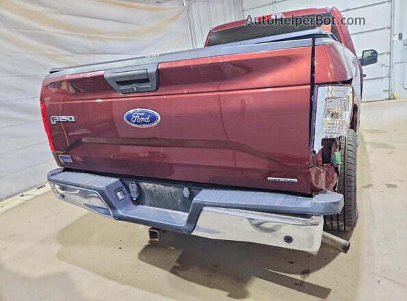 1FTEX1E8XGFD07978 2016 FORD F150 Burgundy Widok z tyłu