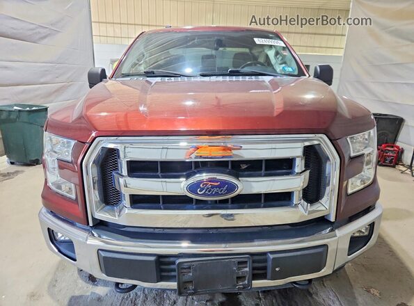 1FTEX1E8XGFD07978 2016 FORD F150 Burgundy Widok z przodu