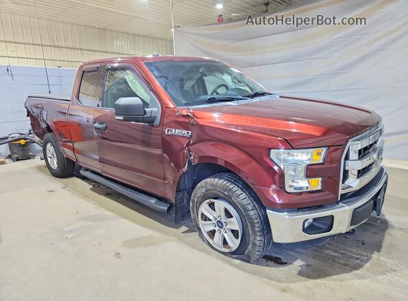 1FTEX1E8XGFD07978 2016 FORD F150 Burgundy Przód prawy