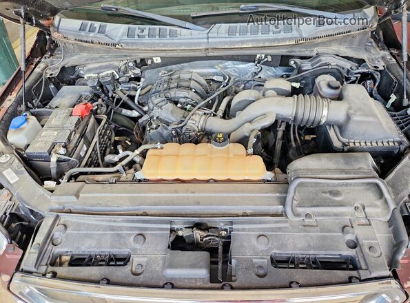 1FTEX1E8XGFD07978 2016 FORD F150 Burgundy Widok wnętrza z tyłu
