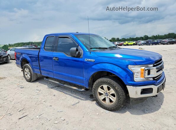 1FTEX1EB0JFA73272 2018 FORD F150 Blue Przód prawy