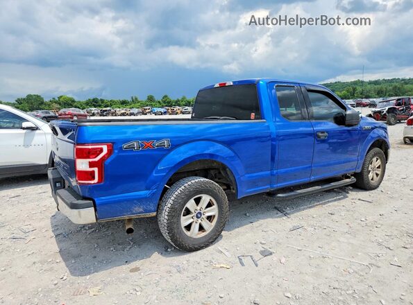 1FTEX1EB0JFA73272 2018 FORD F150 Blue Tył prawy