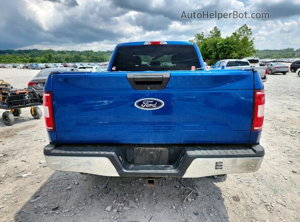1FTEX1EB0JFA73272 2018 FORD F150 Blue Widok z tyłu