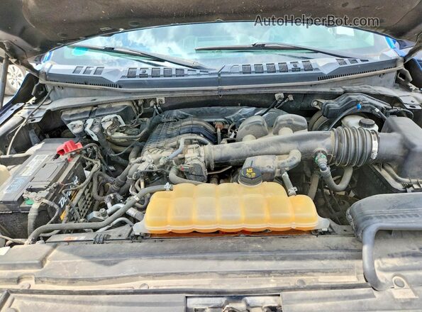 1FTEX1EB0JFA73272 2018 FORD F150 Blue Widok wnętrza z tyłu