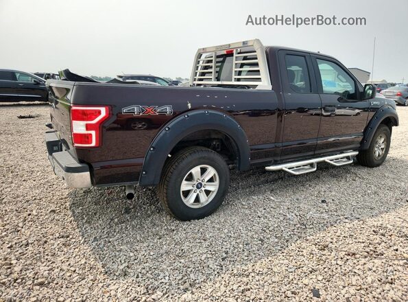 1FTEX1EB0KKC45275 2019 FORD F150 Maroon Задня права чверть