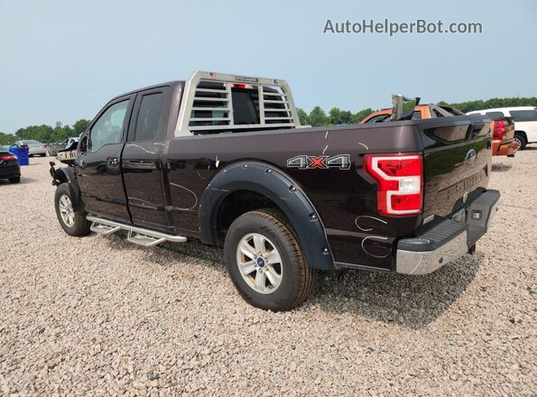1FTEX1EB0KKC45275 2019 FORD F150 Maroon Задня ліва чверть