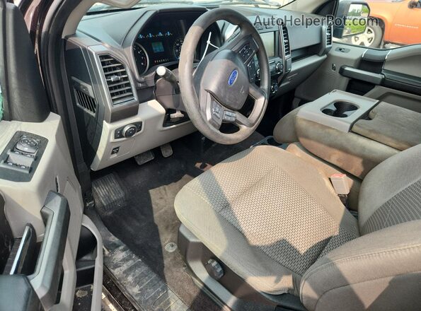 1FTEX1EB0KKC45275 2019 FORD F150 Maroon Вид панелі приладів