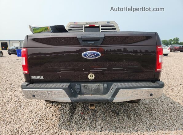 1FTEX1EB0KKC45275 2019 FORD F150 Maroon Вид ззаду