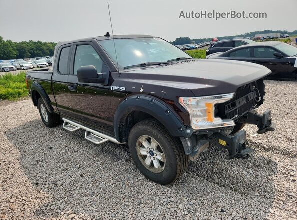 1FTEX1EB0KKC45275 2019 FORD F150 Maroon Передня права чверть