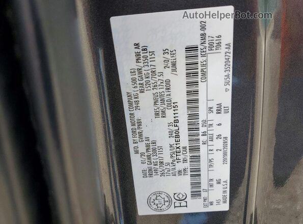 1FTEX1EB0LFB11151 2020 FORD F150 Charcoal Engine compartment view