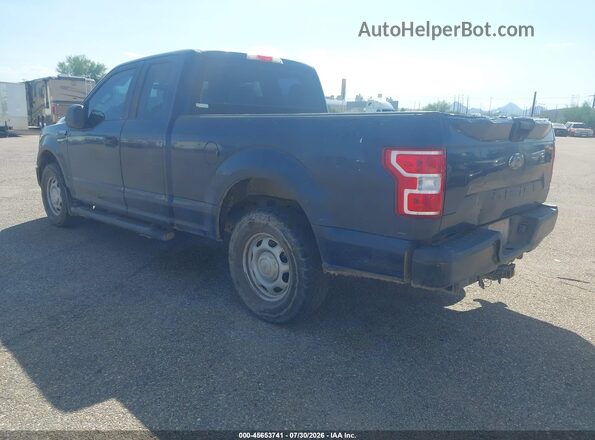 1FTEX1EB2JKE24710 2018 FORD F150 Blue Trasero izquierdo
