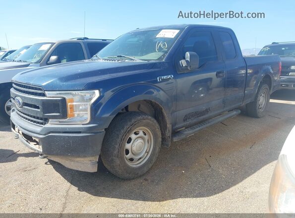 1FTEX1EB2JKE24710 2018 FORD F150 Blue Vista tres cuartos delantera izquierda