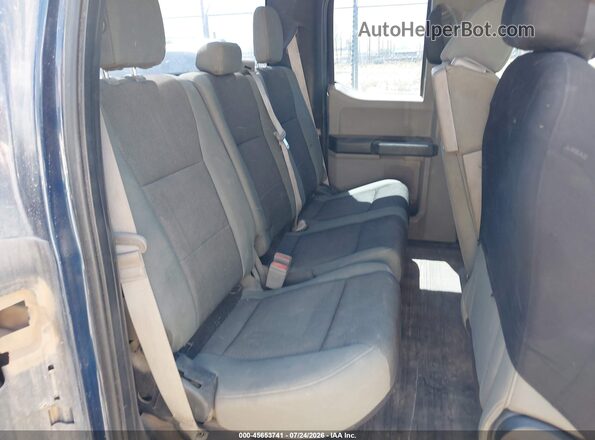 1FTEX1EB2JKE24710 2018 FORD F150 Blue Vista de la etiqueta del VIN