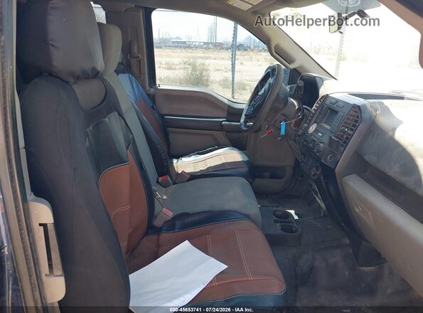 1FTEX1EB2JKE24710 2018 FORD F150 Blue Vista interior delantera