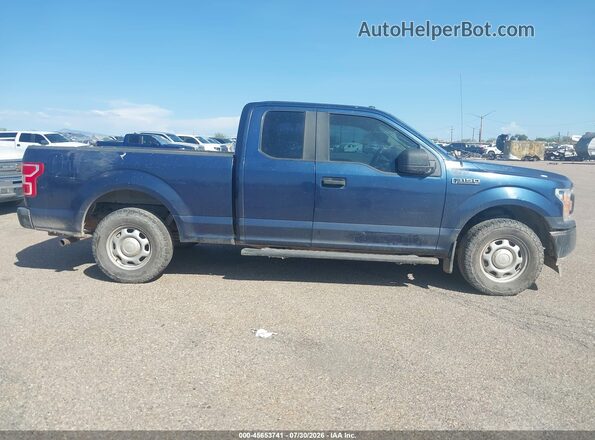 1FTEX1EB2JKE24710 2018 FORD F150 Blue 