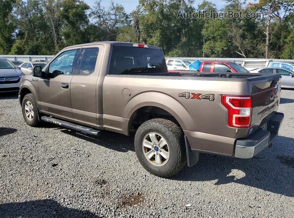 1FTEX1EB2KKD20185 2019 FORD F150 Brown უკანა მარცხენა