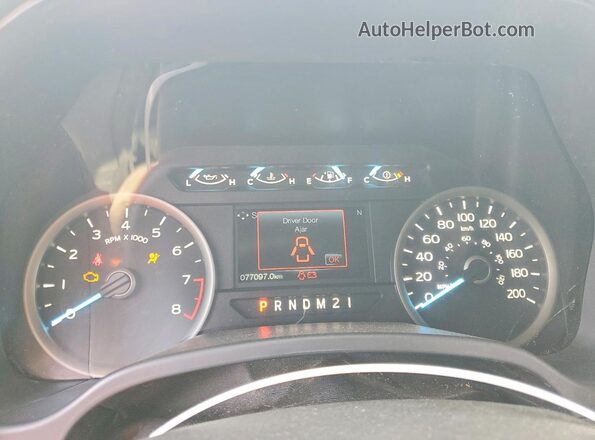1FTEX1EB2KKD20185 2019 FORD F150 Brown ხელსაწყოთა პანელის ხედი